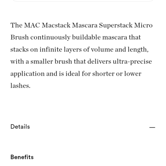 BRAND NEW IN BOX MAC STACK MASCARA INFINITE BUILD VOLUME +LENGTH MASCARA - Picture 5 of 9